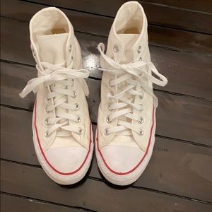 White Converse High Top Sneakers